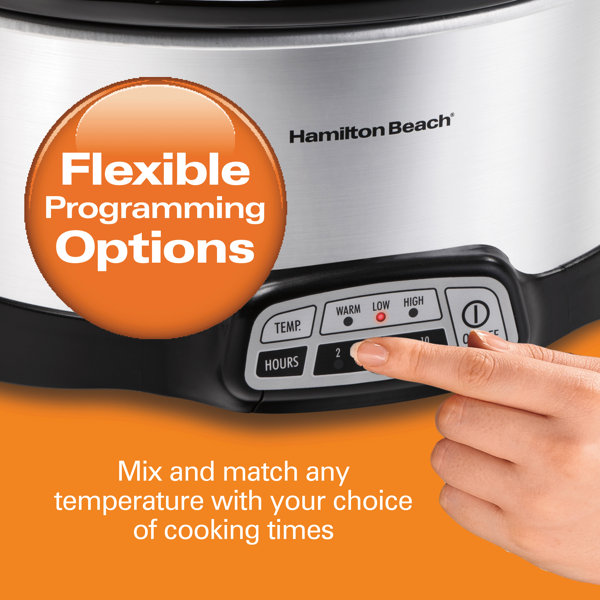 Hamilton Beach® 7 Quart Programmable Slow Cooker Serves 8 Plus People